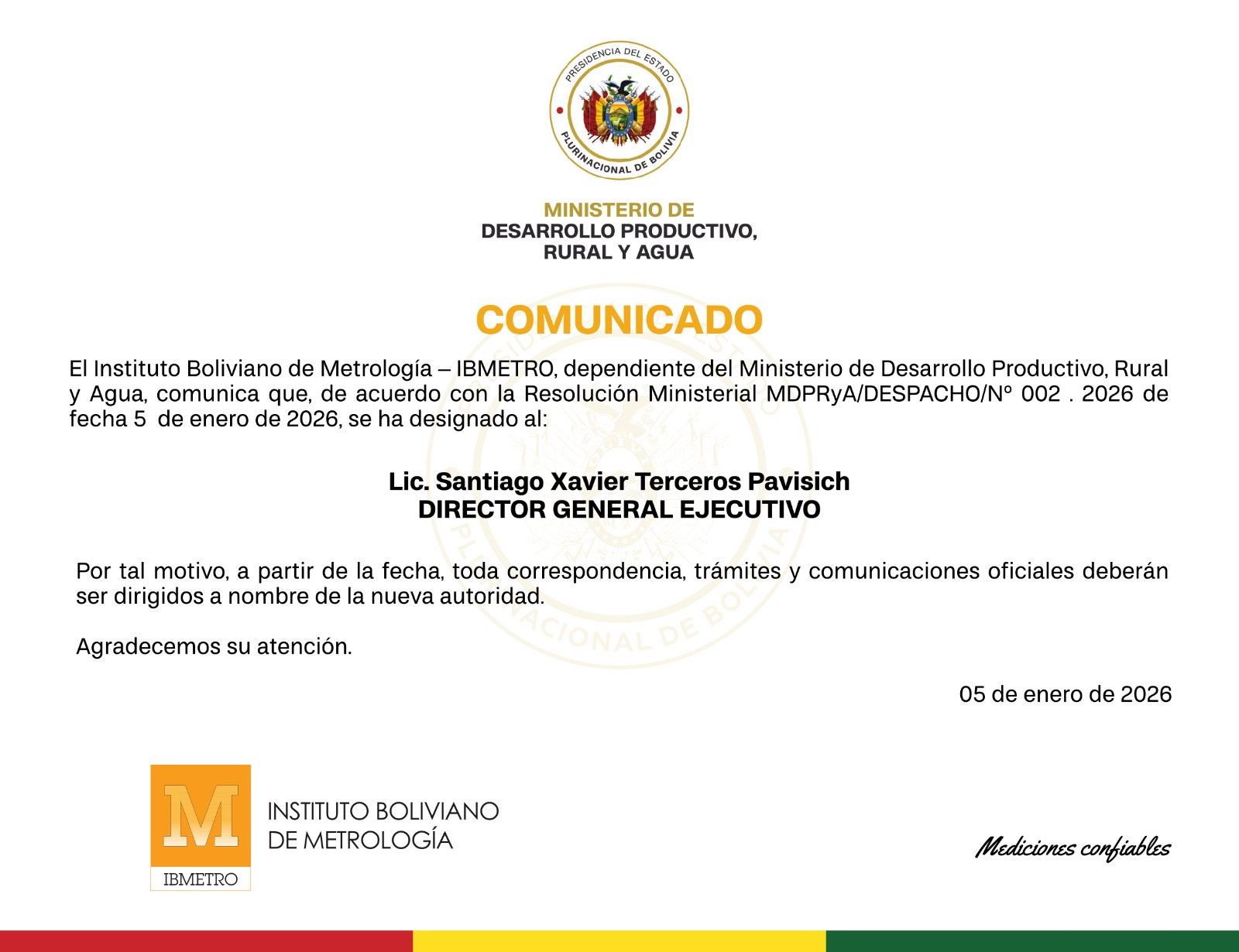 COMUNICADO